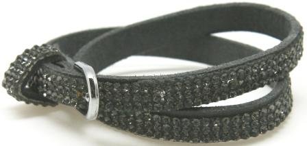 BLACK WEEKS!! Smart støvle rem/armbånd, lukkes som bælte. 1 cm mørke grå med mørke simili.