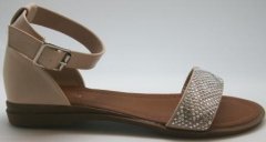 Super flot beige sandal, med similisten. Str.37, 38, 39, 40 og 41