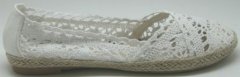 SUPER PRIS!! Hæklet hvid ballerina sko. Str.  36, 37, 38 og  39
