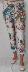 SUPER PRIS!! Super skønne bukser med blomster. Str. XL